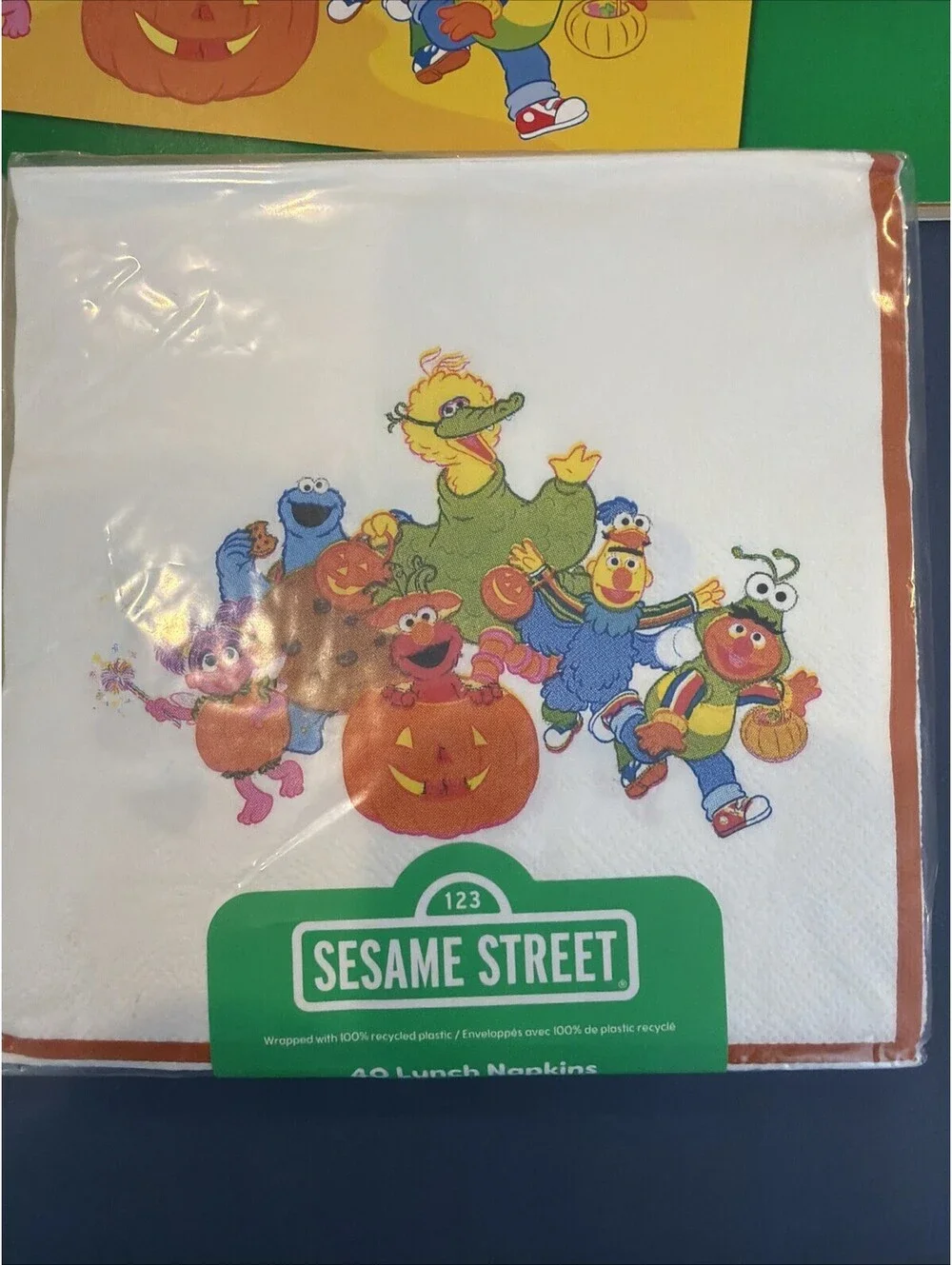 New Sesame Street Halloween Paper Placemats And Napkins New